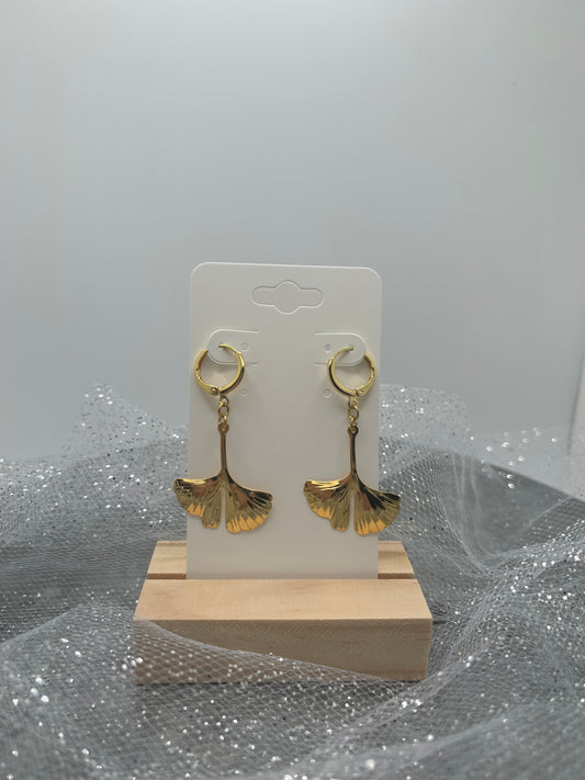 Ginkgo Leaf Earrings
