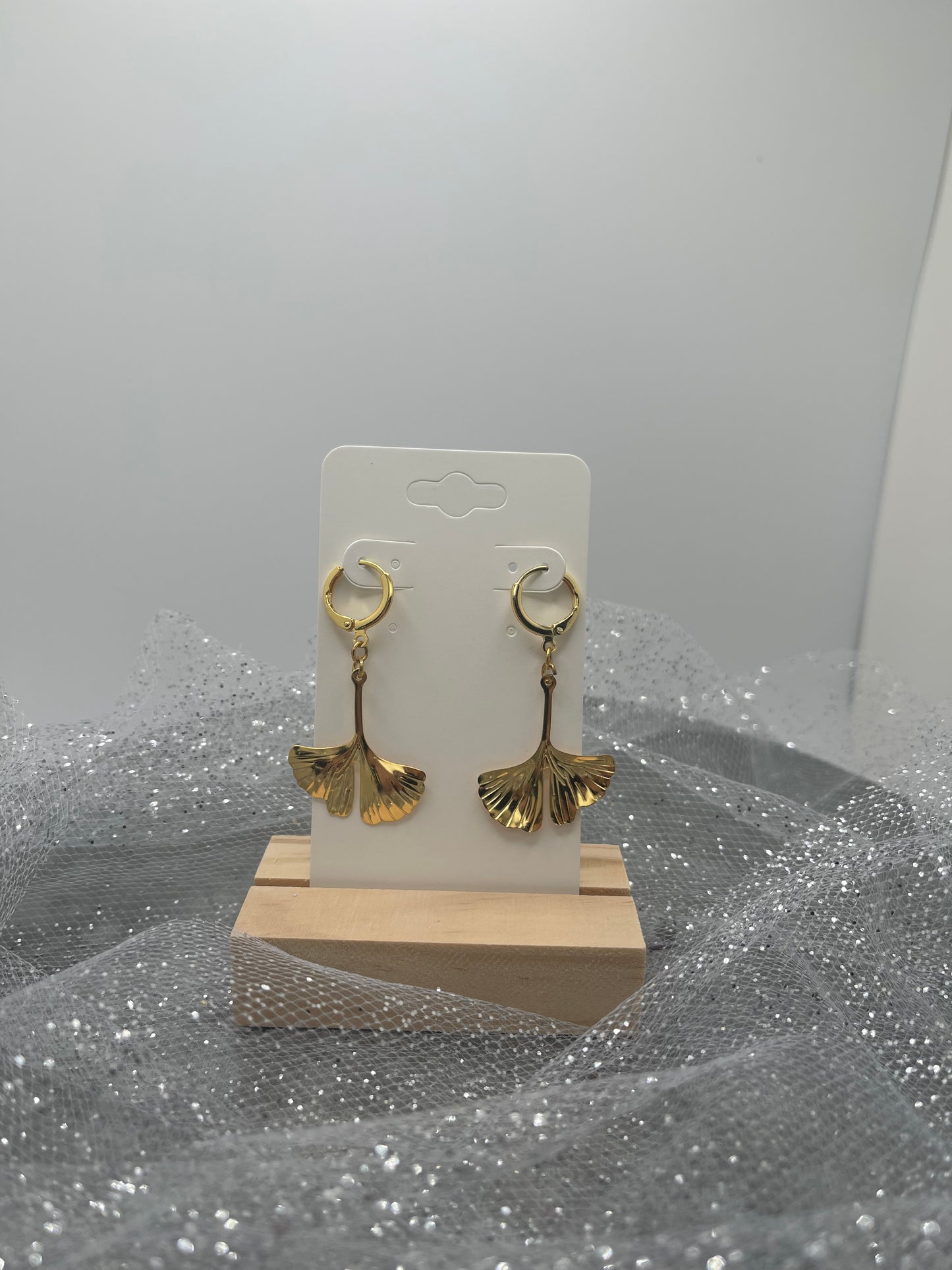 Ginkgo Leaf Earrings