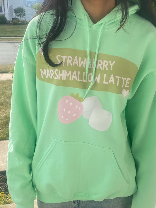 Strawberry Marshmallow Latte Hoodie