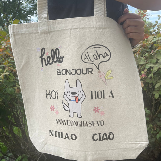 Hello Tote Bag